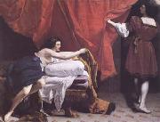Orazio Gentileschi Joseph and Potiphar's Wife (mk25) France oil painting artist